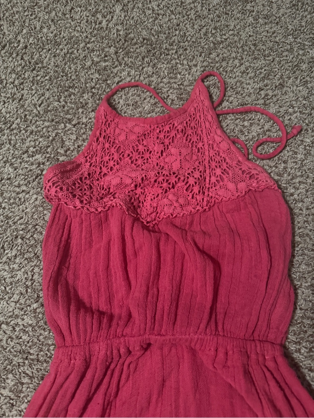 Jen's Pirate Booty Pink Crochet Maxi Dress - Picture 2 of 7